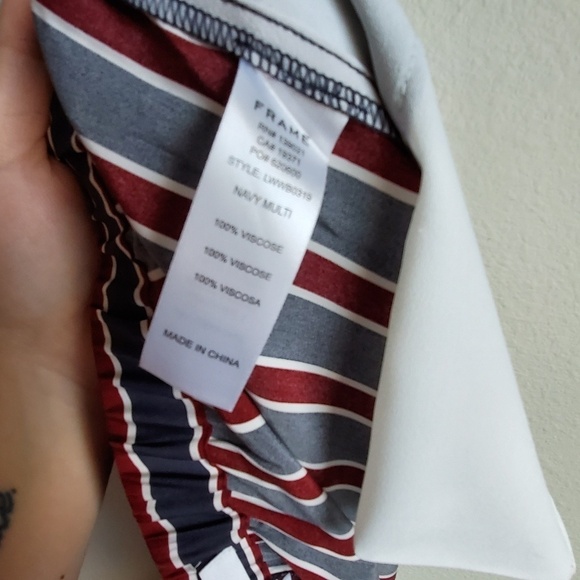 FRAME Stripe Pull-on Pants size XL NWT - Picture 7 of 7